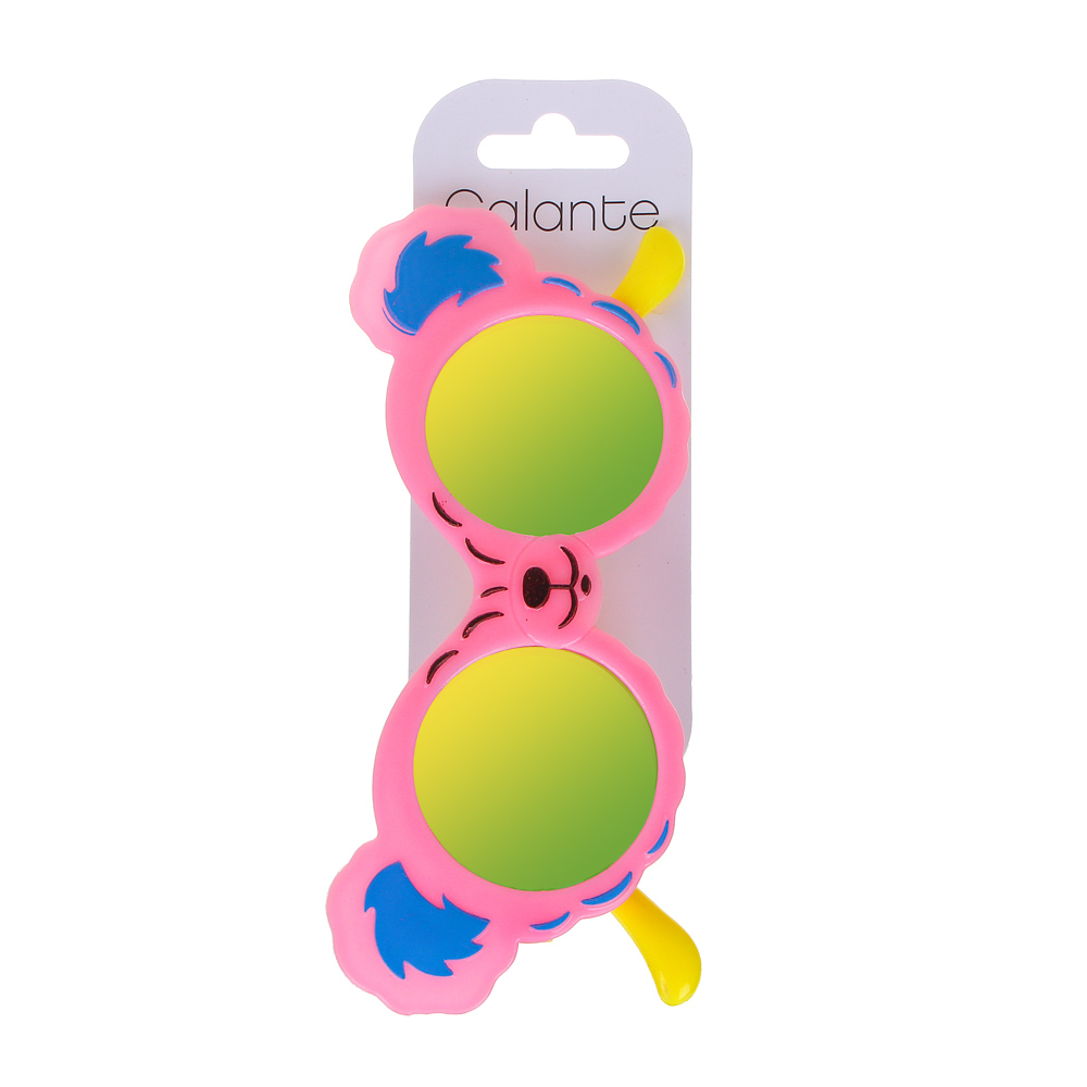 GALANTE Очки солнцезащитные детские, пластик, 143x51мм, 4 цвета, арт.№ 304-447