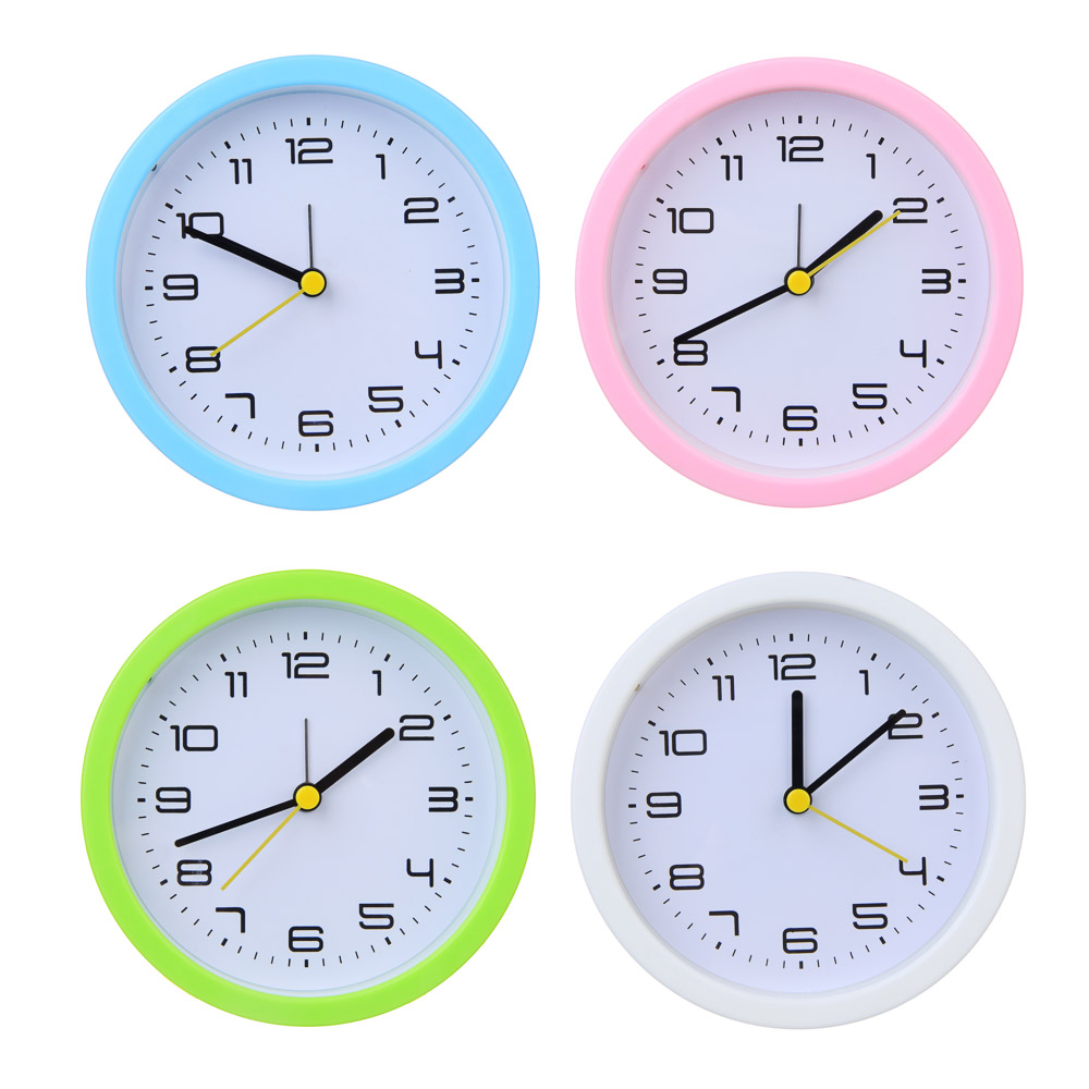 LADECOR CHRONO Будильник с подсветкой, 1*АА, 12x4x12 см, пластик, 4 цвета, арт.№ 529-038