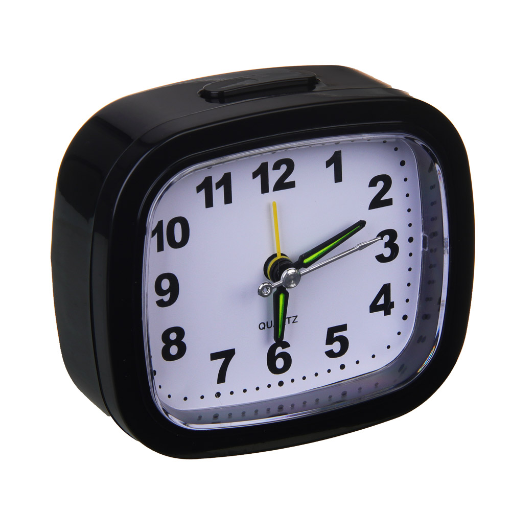 LADECOR CHRONO Будильник с подсветкой, 1*АА, 10x3,5x9 см, пластик, 4 цвета, арт.№ 529-039