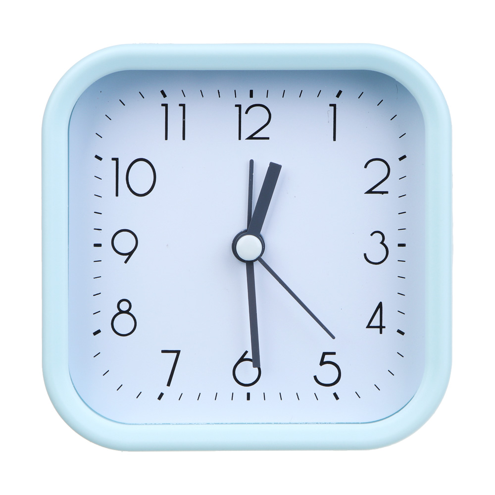 LADECOR CHRONO Будильник, 9,6x9,6x4 см, 1*АА, пластик, 4 цвета, арт.1, арт.№ 529-040
