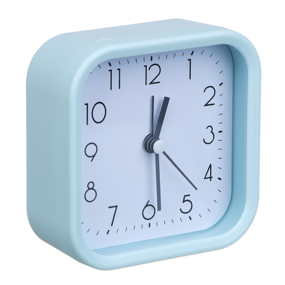 LADECOR CHRONO Будильник, 9,6x9,6x4 см, 1*АА, пластик, 4 цвета, арт.1, арт.№ 529-040