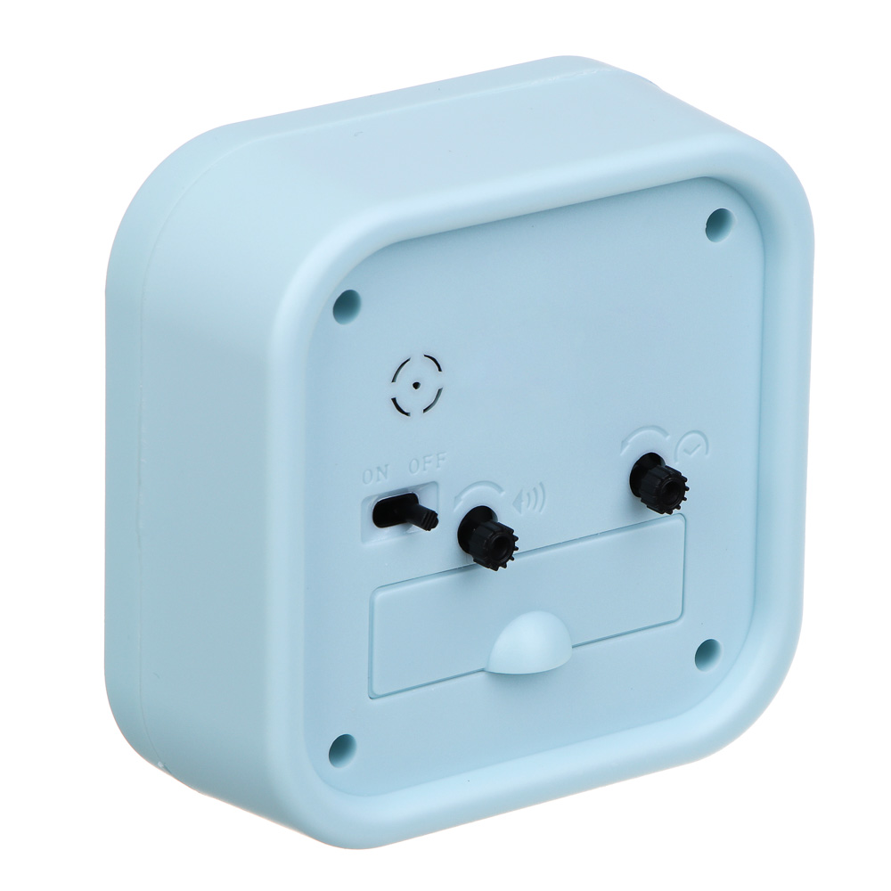 LADECOR CHRONO Будильник, 9,6x9,6x4 см, 1*АА, пластик, 4 цвета, арт.1, арт.№ 529-040