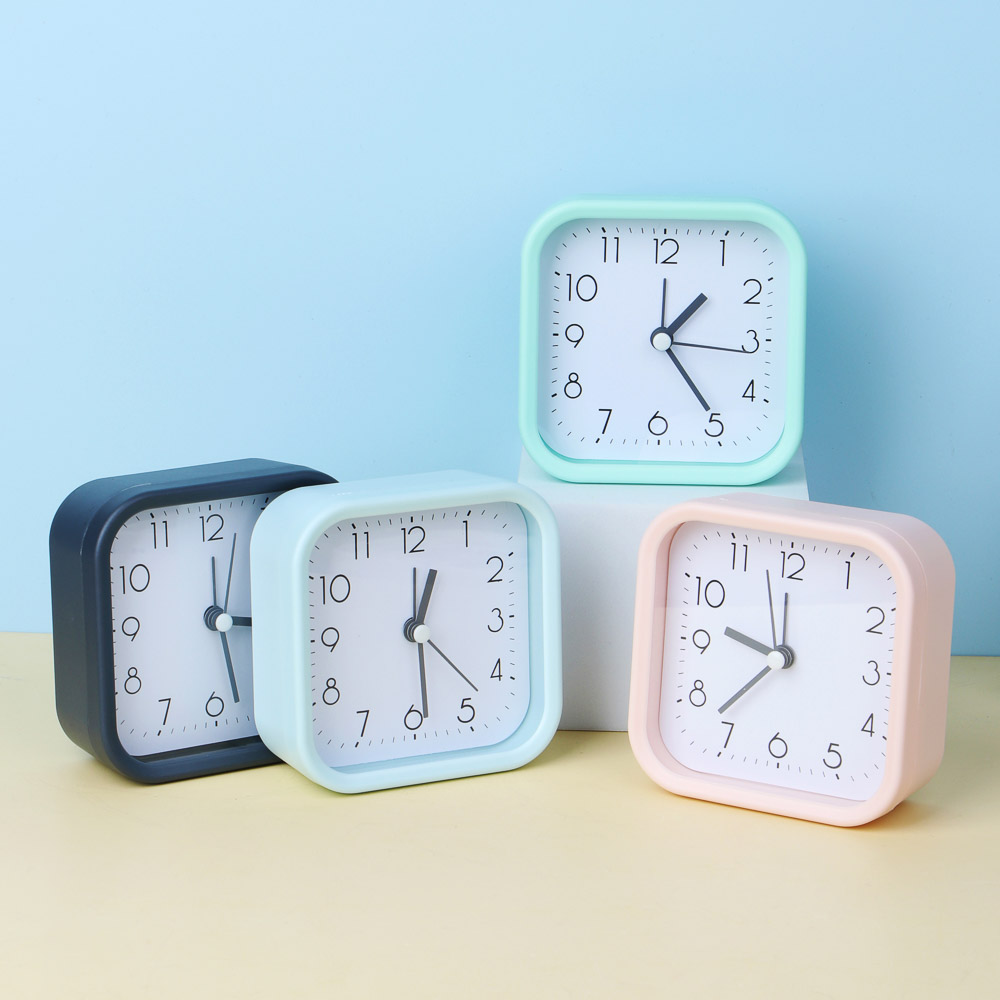 LADECOR CHRONO Будильник, 9,6x9,6x4 см, 1*АА, пластик, 4 цвета, арт.1, арт.№ 529-040