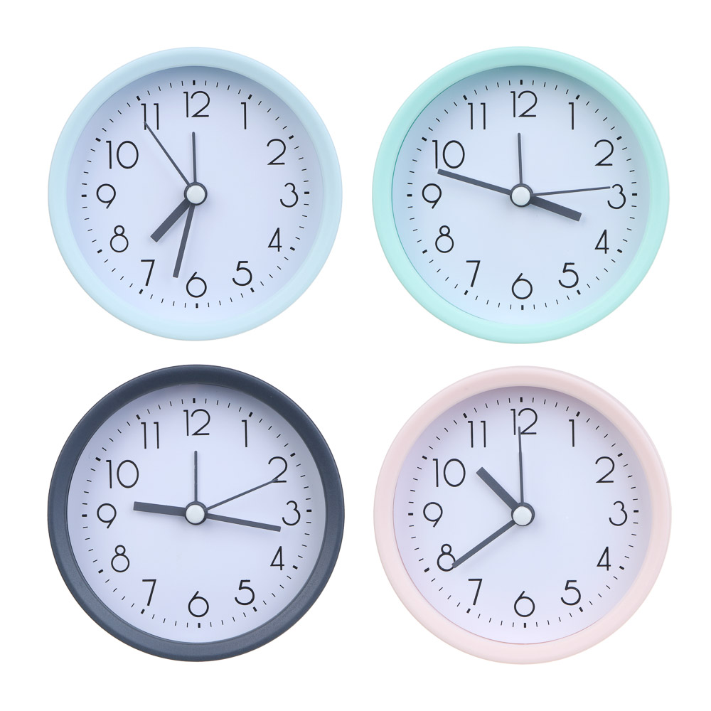 LADECOR CHRONO Будильник, 10x4x10 см, 1*АА, пластик, 4 цвета, арт.2, арт.№ 529-041