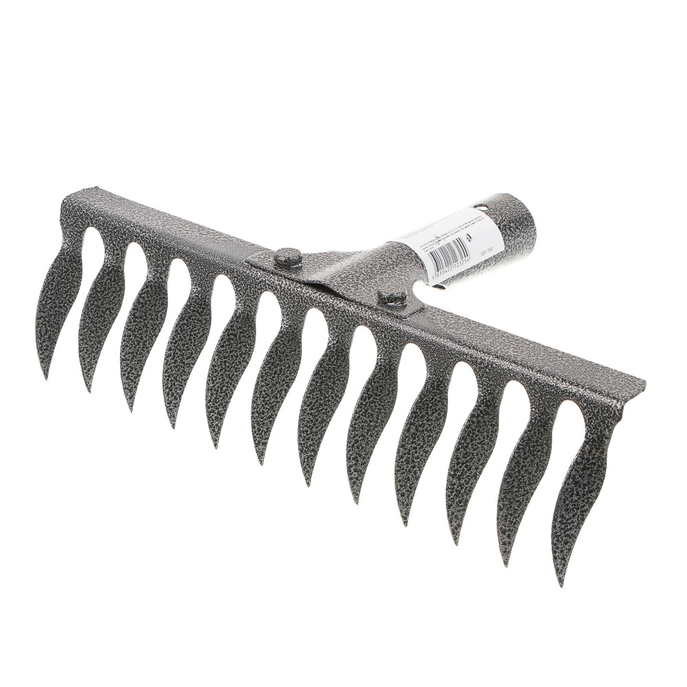 Грабли витые 12-зубьев б/ч, порошковый окрас,0.2 см, сталь, арт.№ 187-110