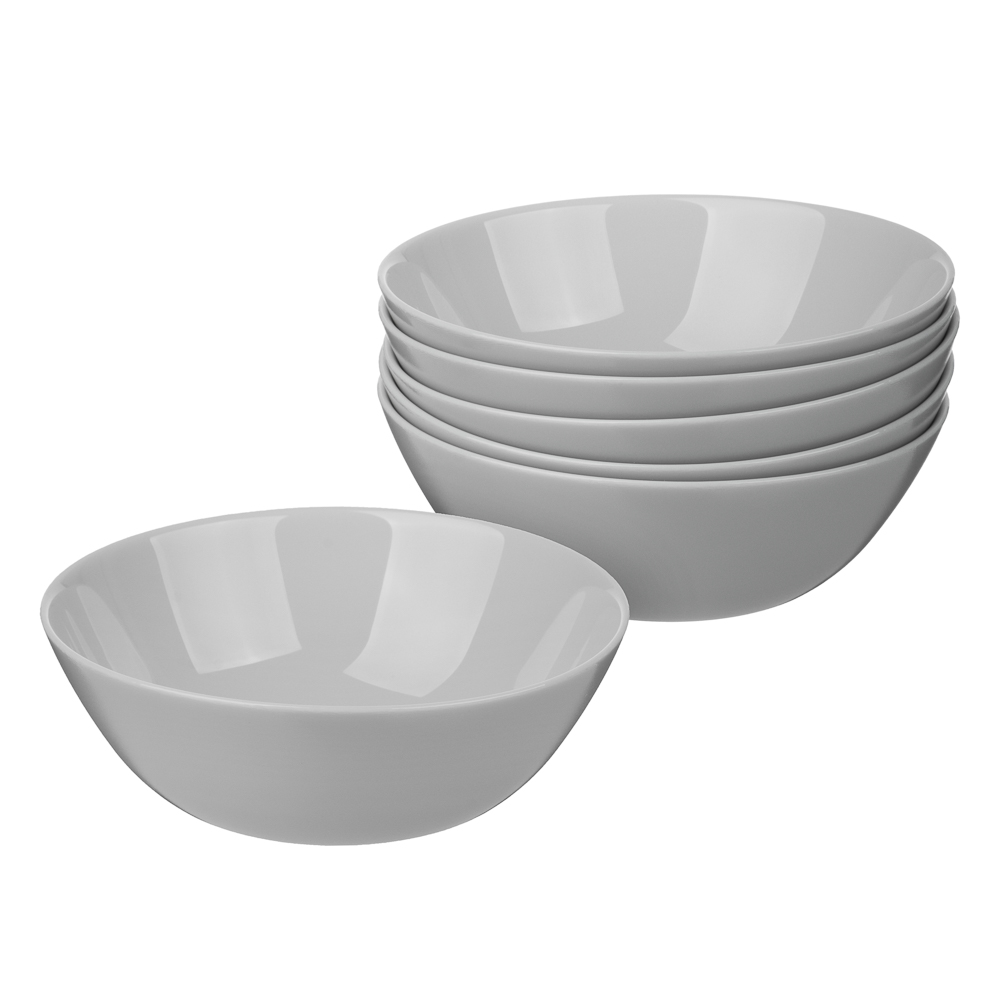 MILLIMI Грей Набор столовой посуды 19 пр., опаловое стекло, круглый, арт.№ 818-235