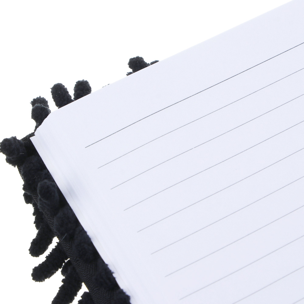 Записная книжка А5, 21х14,8см, 80л., ПЭ под мех с длин.ворсом, нашивка в форме котика, закл., арт.№ 557-079