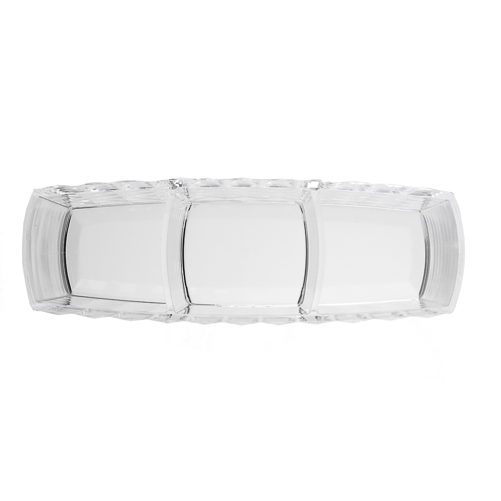 VETTA Органайзер для кистей и косметики CRYSTAL, полистирол, 19x6,3x8 см, 3 отдела, арт.№ 463-314