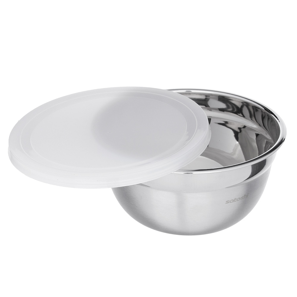 SATOSHI Набор салатников с крышками 6пр:14,16,18см, нерж.сталь, арт.№ 812-080