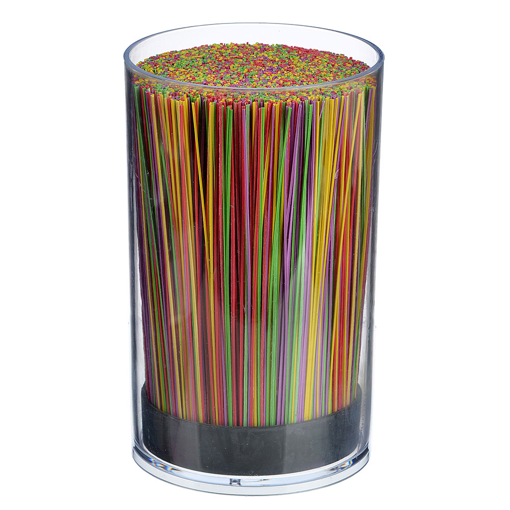 SATOSHI Подставка для ножей с полипропиленовыми разделителями, d11см, h18см, круглая, прозрачная, арт.№ 838-012