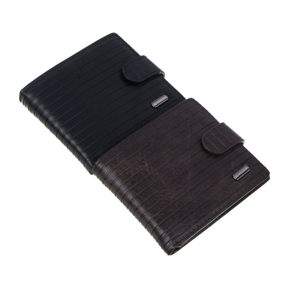 ЮL Брантус Портмоне мужское для карт, купюр и монет, полиуретан, 11,5х9,5х2,5 см, 2 цвета, КЖ24-34, арт.№ 303-043