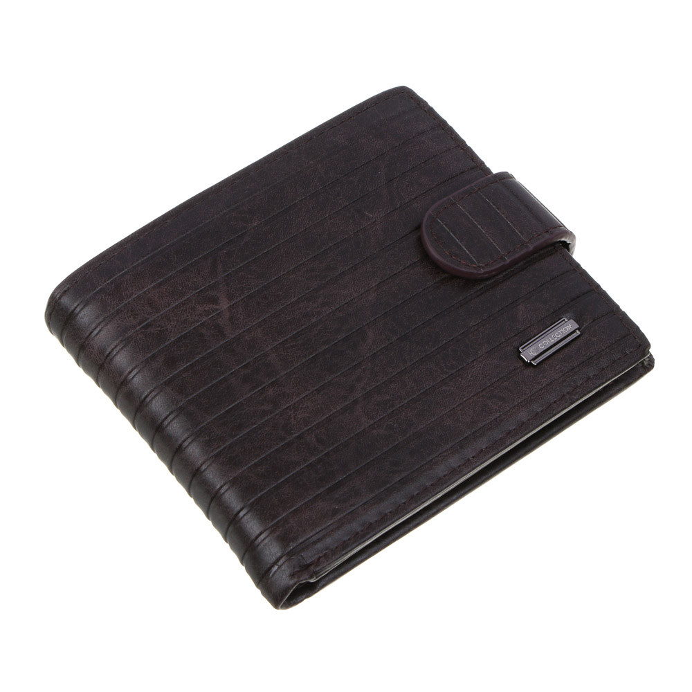 ЮL Брантус Портмоне мужское для карт, купюр и монет, полиуретан, 11,5х9,5х2,5 см, 2 цвета, КЖ24-34, арт.№ 303-043