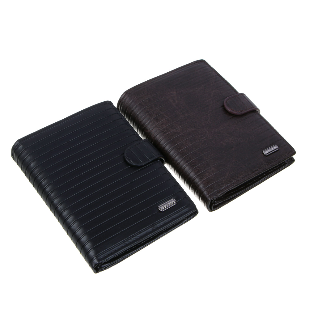 ЮL Брантус Портмоне мужское для карт, купюр и монет, полиуретан, 14,2х11х2, 5см, 2 цвета, КЖ24-35, арт.№ 303-044