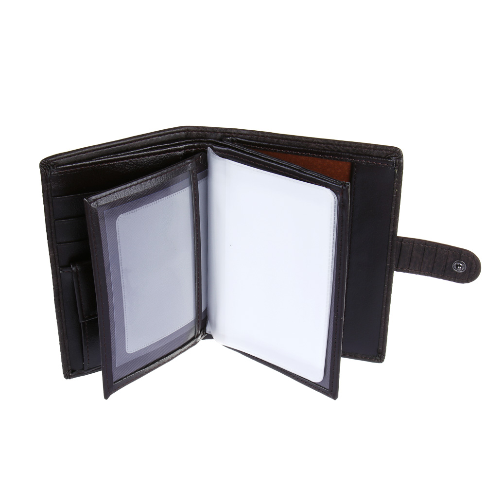 ЮL Брантус Портмоне мужское для карт, купюр и монет, полиуретан, 14,2х11х2, 5см, 2 цвета, КЖ24-35, арт.№ 303-044