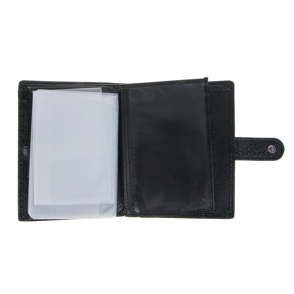 ЮL Дэллар Портмоне мужское для карт, купюр и монет, полиуретан, 14,2х11х2,5 см, 2 цвета, КЖ24-37, арт.№ 303-046