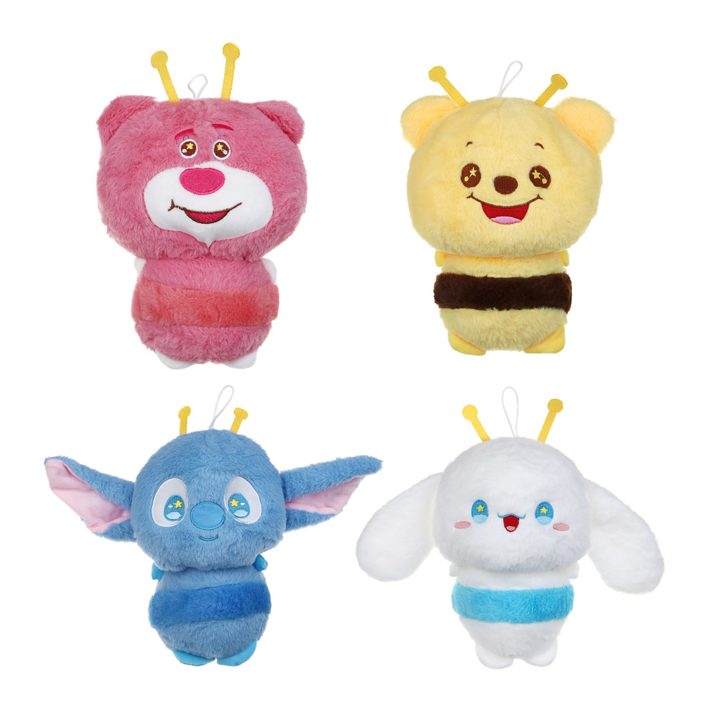 ИГРОЛЕНД Игрушка мягкая "Сказочная пчёлка", 20 см, полиэстер, 4 вида, арт.№ 264-412