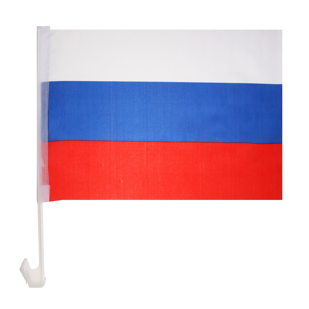 Флаг Россия тм Мечтай 30x45 см с креплением на машину высота 43 см, арт.№ 585-089