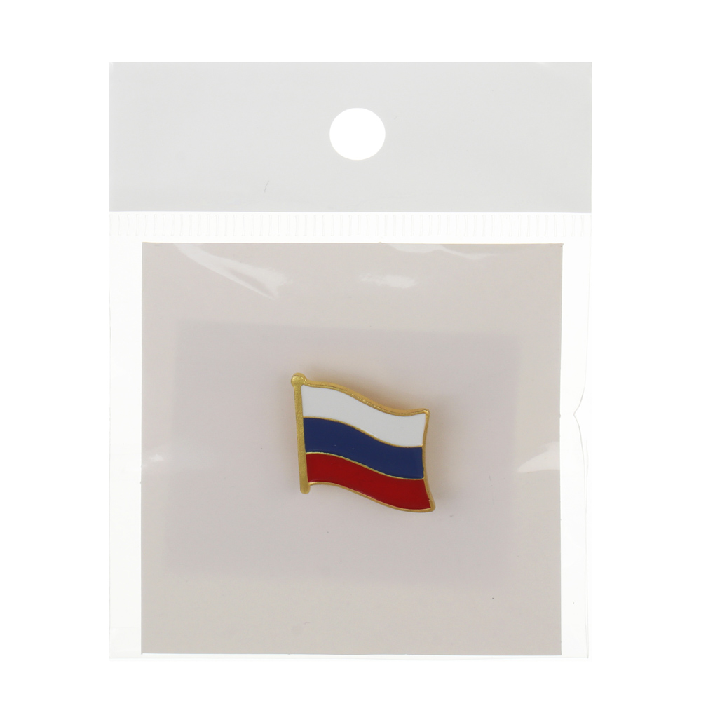 Значок на булавке флаг России тм Мечтай, 2,1 см, арт.№ 585-090
