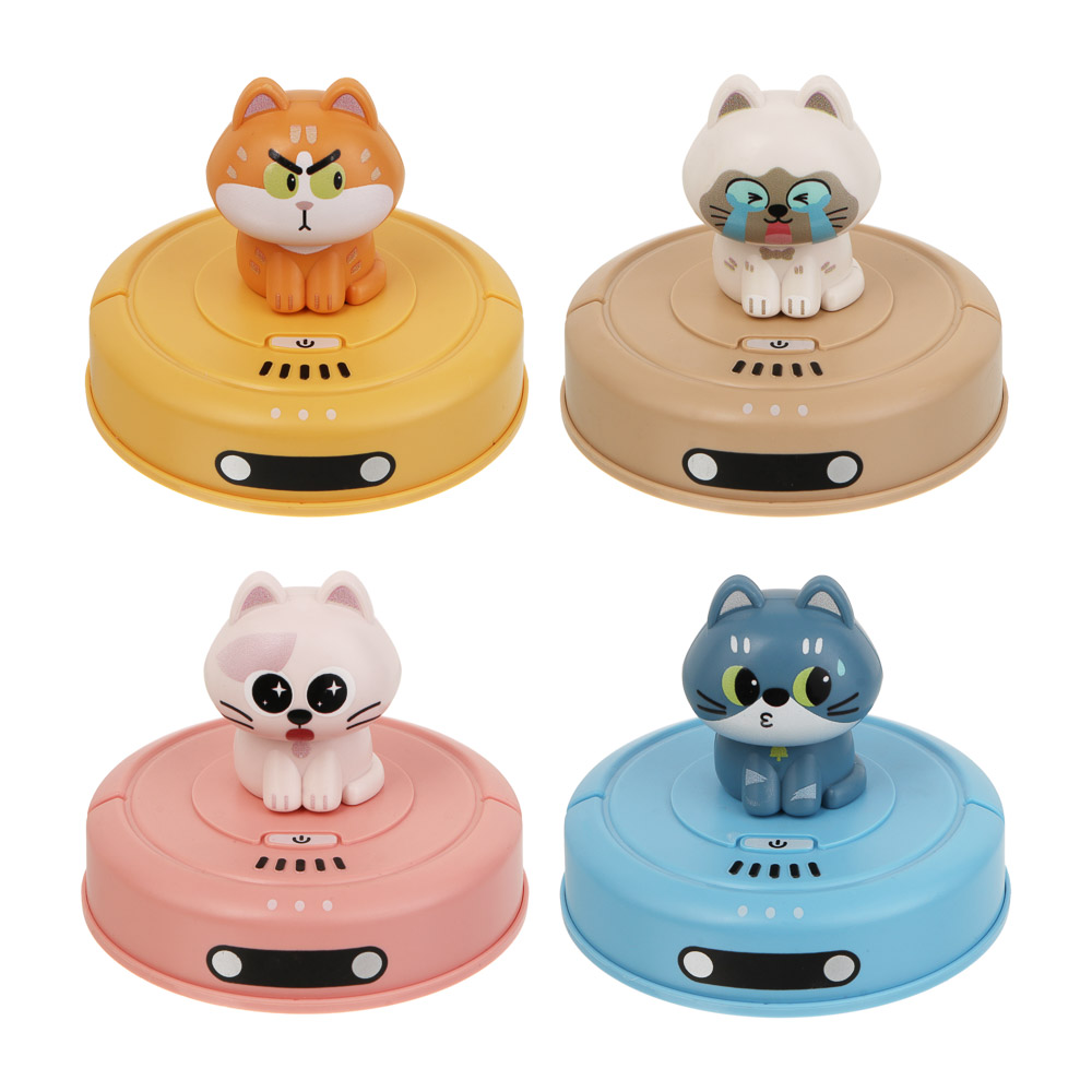 Игрушка для малышей в виде животных тм ИГРОЛЕНД, инерция, ABS, 9,5х9,5х7,5см, 4 дизайна, арт.№ 260-060
