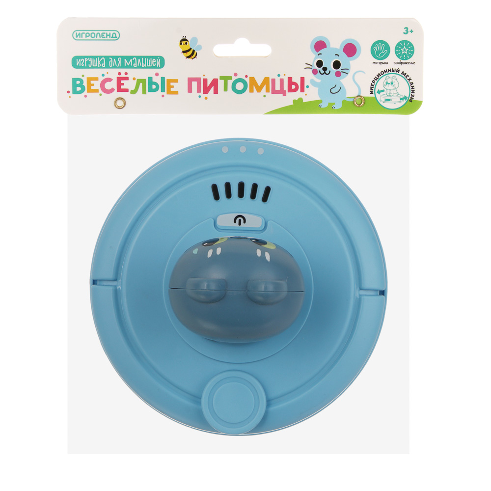 Игрушка для малышей в виде животных тм ИГРОЛЕНД, инерция, ABS, 9,5х9,5х7,5см, 4 дизайна, арт.№ 260-060