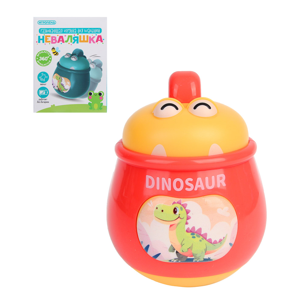 Игрушка развивающая для малышей Неваляшка, ABS, 10х10х13см, 2 дизайна, арт.№ 889-096