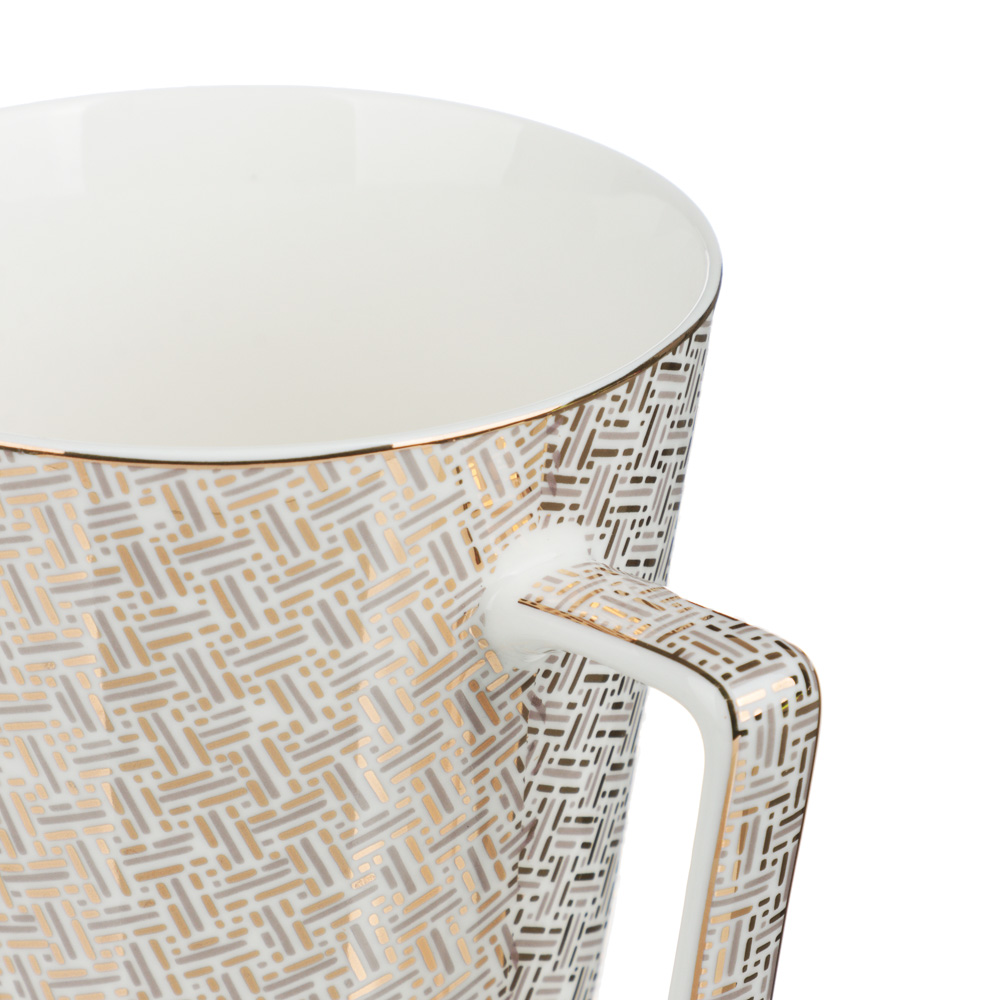 MILLIMI Гармония голд Кружка 450мл, костяной фарфор, арт.№ 802-440