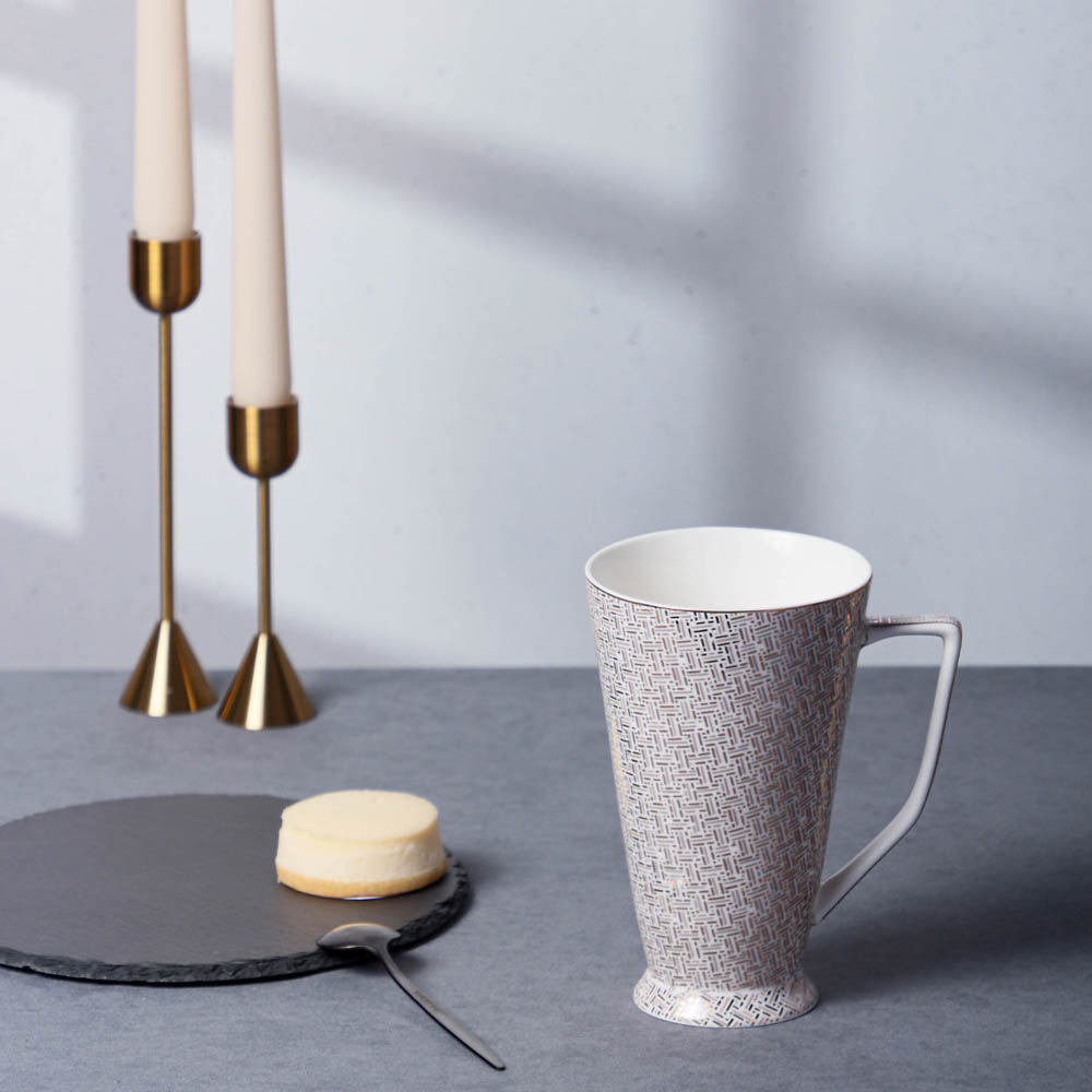 MILLIMI Гармония голд Кружка 450мл, костяной фарфор, арт.№ 802-440