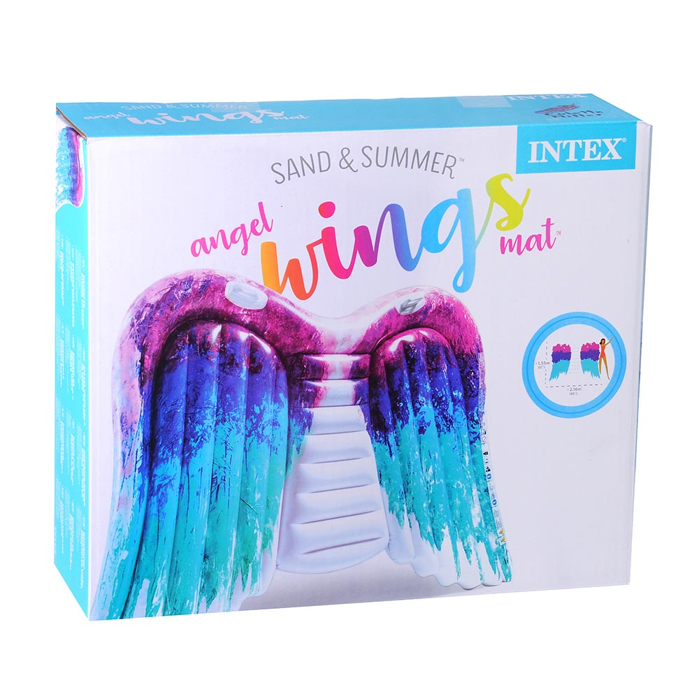 INTEX Матрас надувной "Крылья ангела", 216x155x20см, ПВХ, 58786EU, арт.№ 060-015