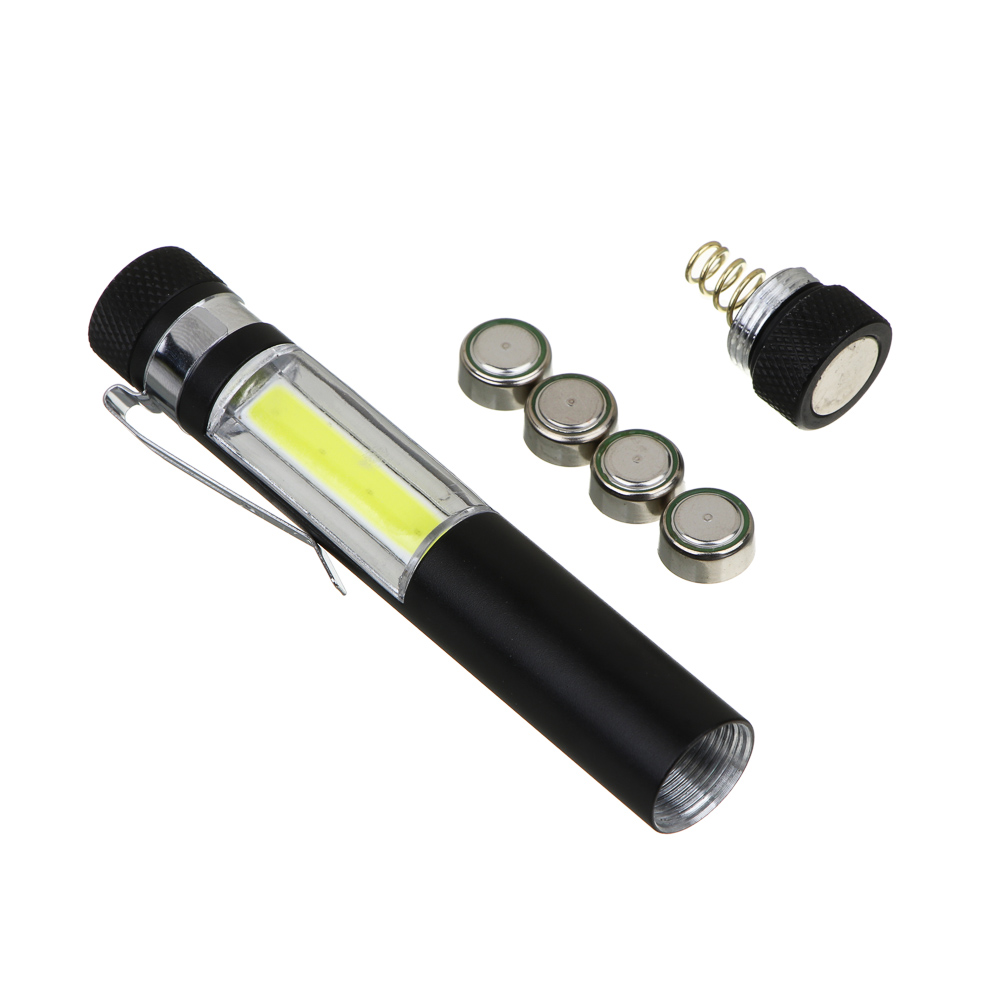 ЕРМАК Фонарь на магните, с клипсой для крепления, СОВ, 4xLR44, 10х1,6см, арт.№ 224-006