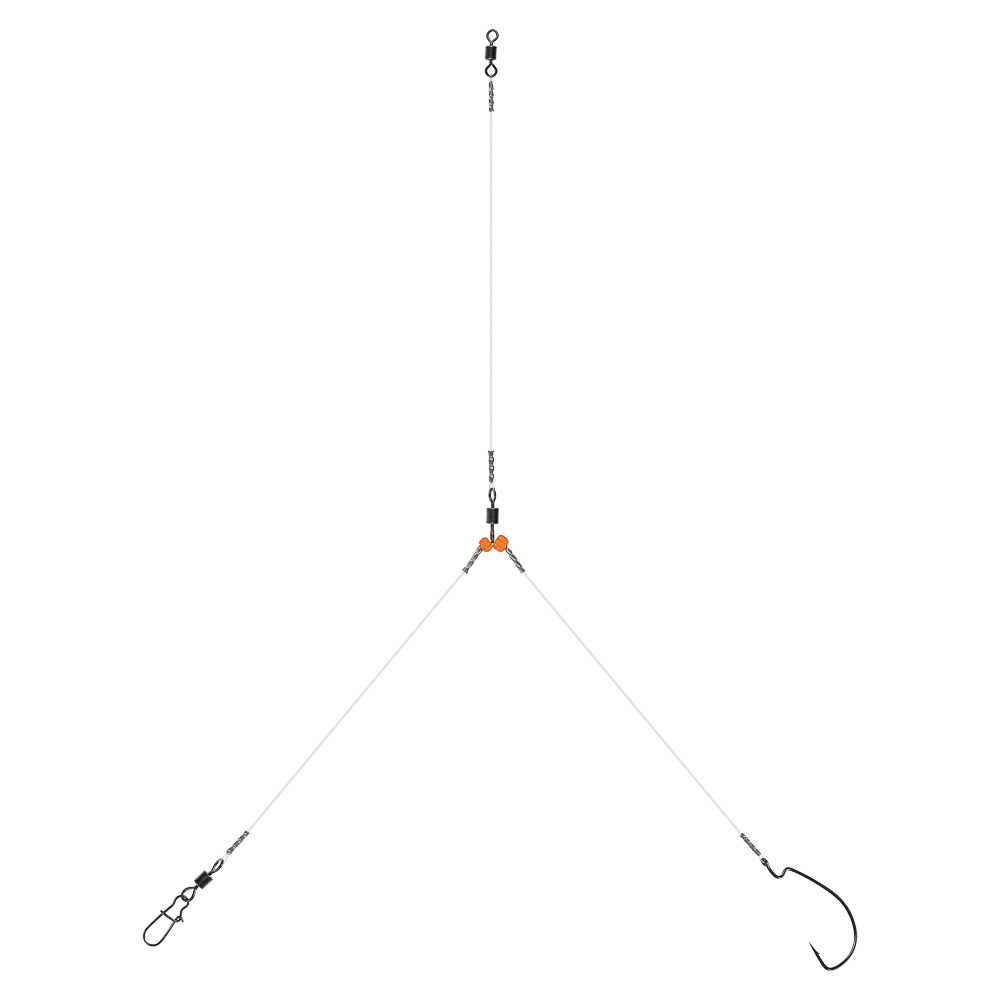 AZOR FISHING Оснастка спиннинговая с отводным поводком и крючком, флюорокарбон, 5 видов, арт.№ 144-101