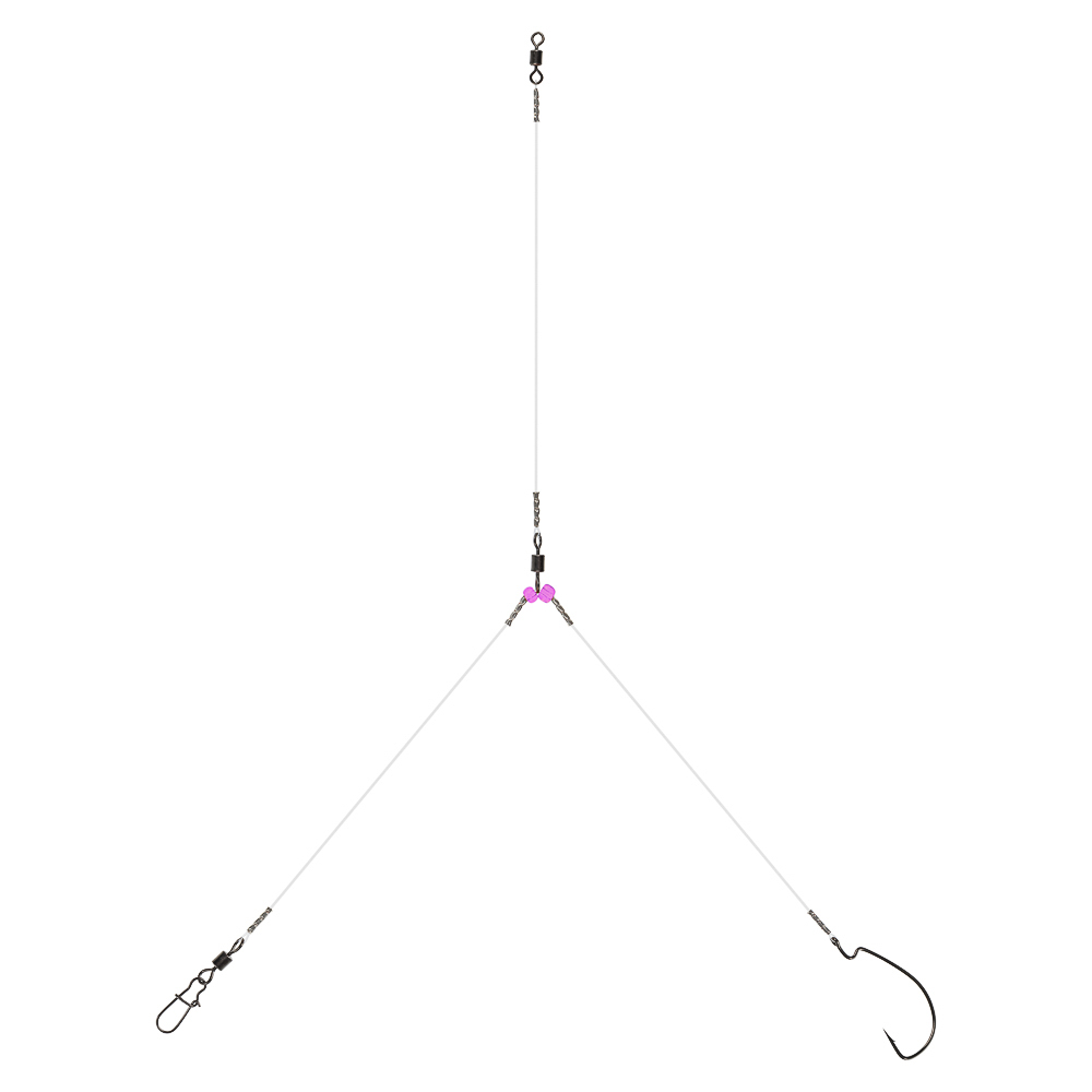 AZOR FISHING Оснастка спиннинговая с отводным поводком и крючком, флюорокарбон, 5 видов, арт.№ 144-101