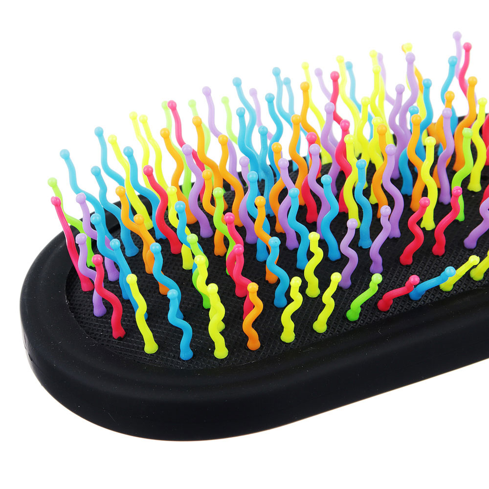 ЮНИLOOK Расческа массажная Радуга с цветными зубчиками, 23,5х6см, #22, арт.№ 356-591