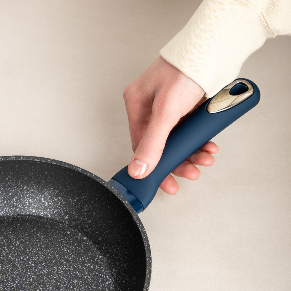 SATOSHI Ривьера Сковорода литая d20см, антипригарное покрытие мрамор, индукция, арт.№ 846-723