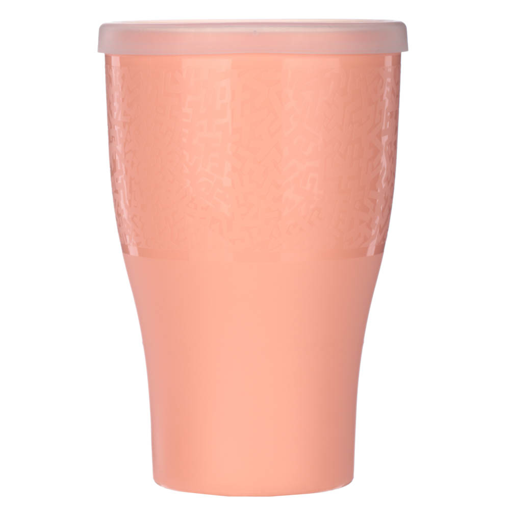 Стакан с герметичной крышкой, 0,5л, пластик, 3 цвета, арт.№ 861-278