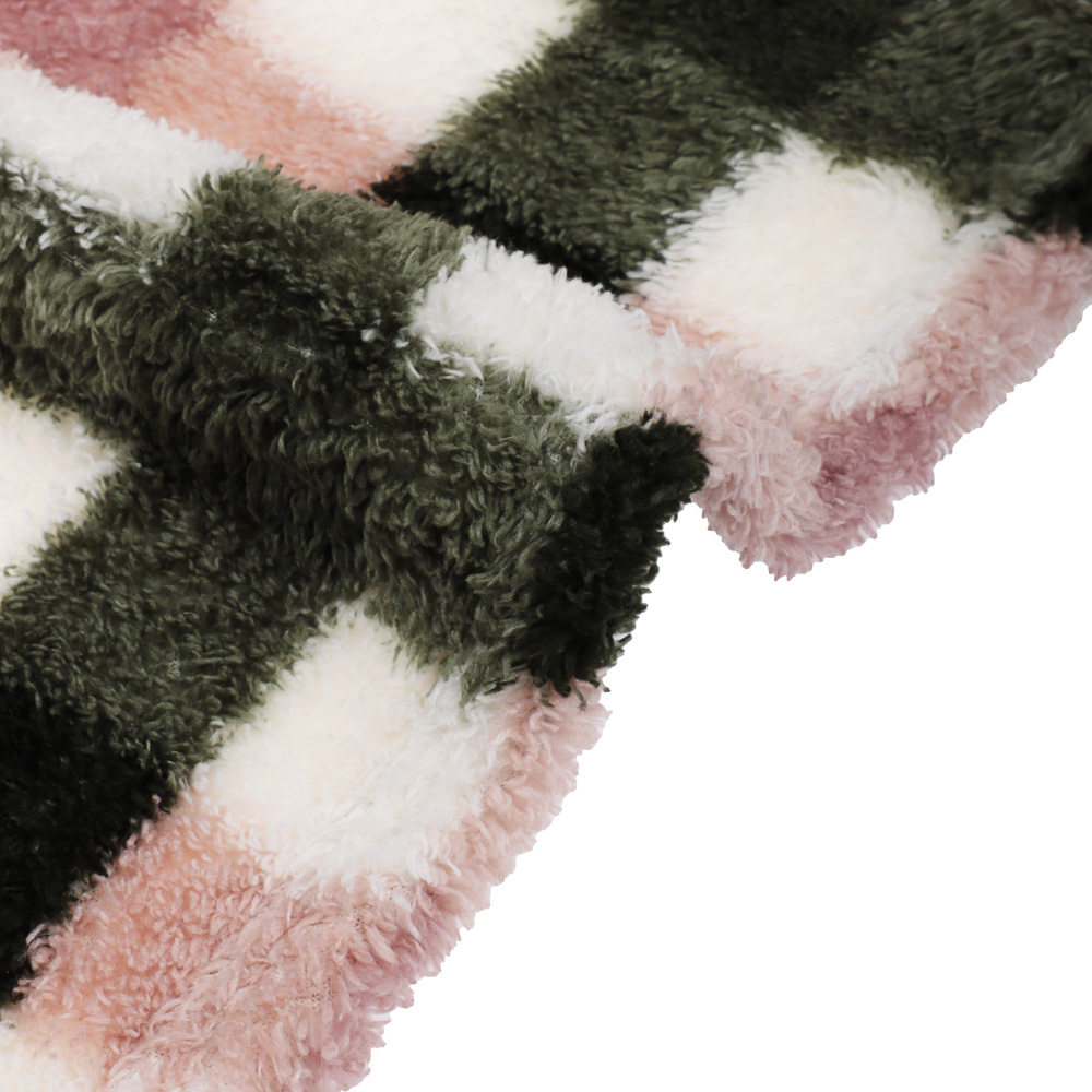 PROVANCE Кантри Плед клетка тедди, 150х200см, 100% полиэстер, арт.№ 486-217