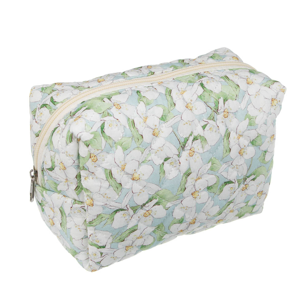 Косметичка "Цветочки" тм ЮL, 17х11х10 см, полиэстер, 3 дизайна, арт.№ 327-359