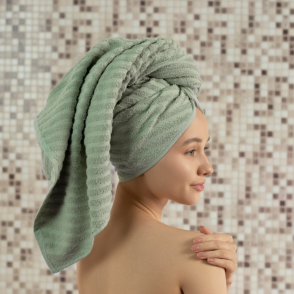 PROVANCE Линт Полотенце махровое, 100% хлопок, 70х130см, светло-зеленый, арт.№ 484-089