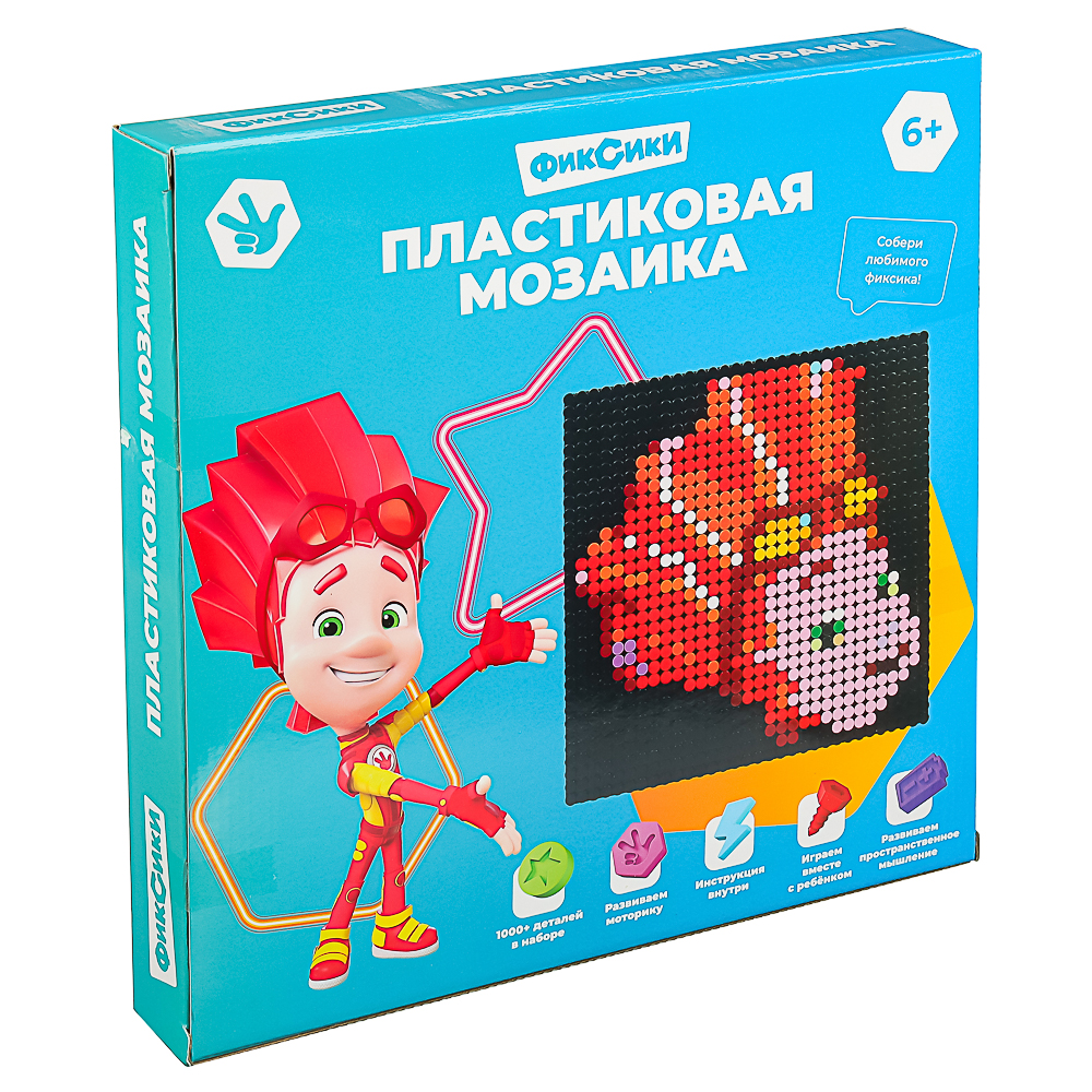 Фиксики Мозаика пластиковая, АВS, 18x18 см, Файер, арт.№ 429-031