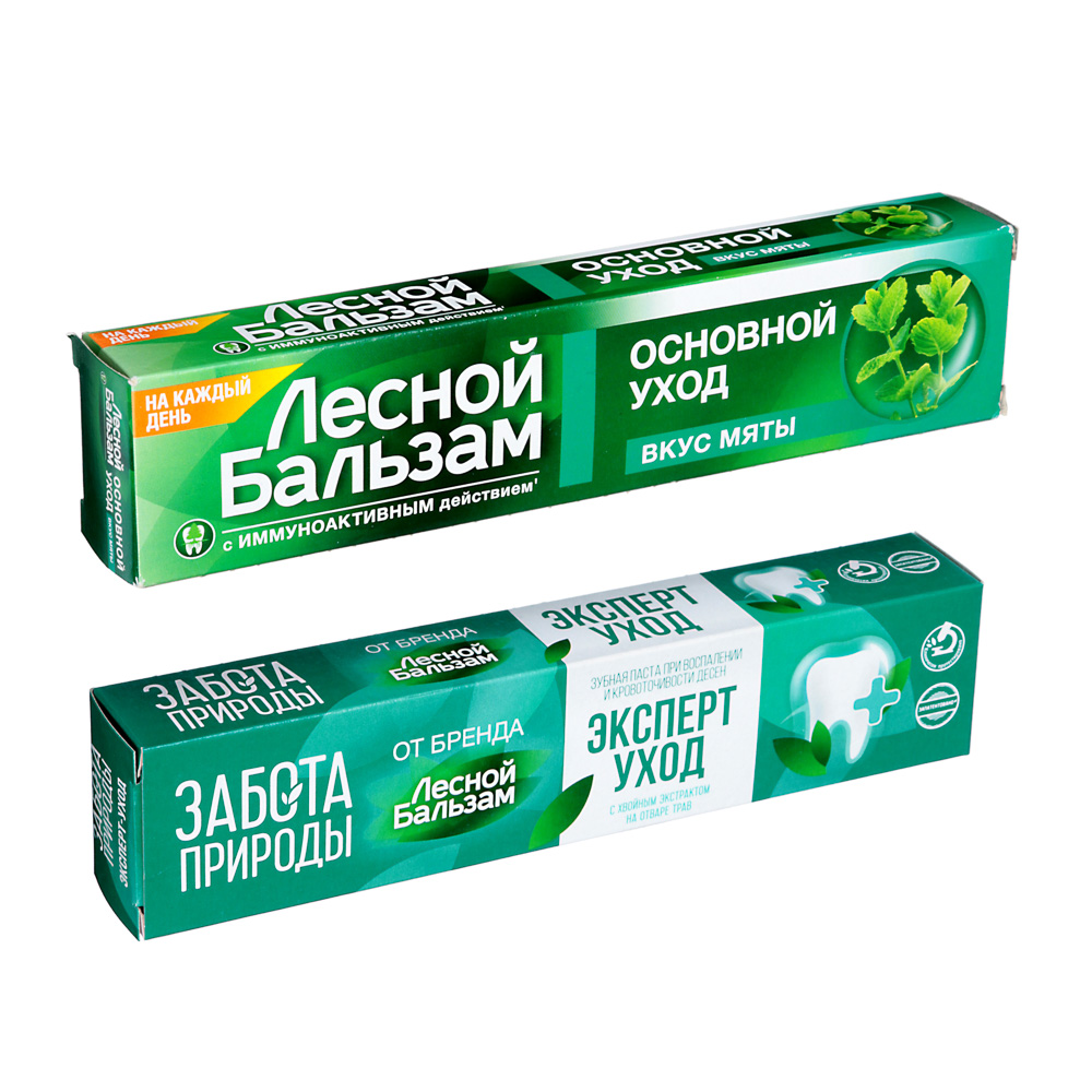 Зубная паста ЛЕСНОЙ БАЛЬЗАМ со вкусом мяты, 75мл, арт.№ 981-049