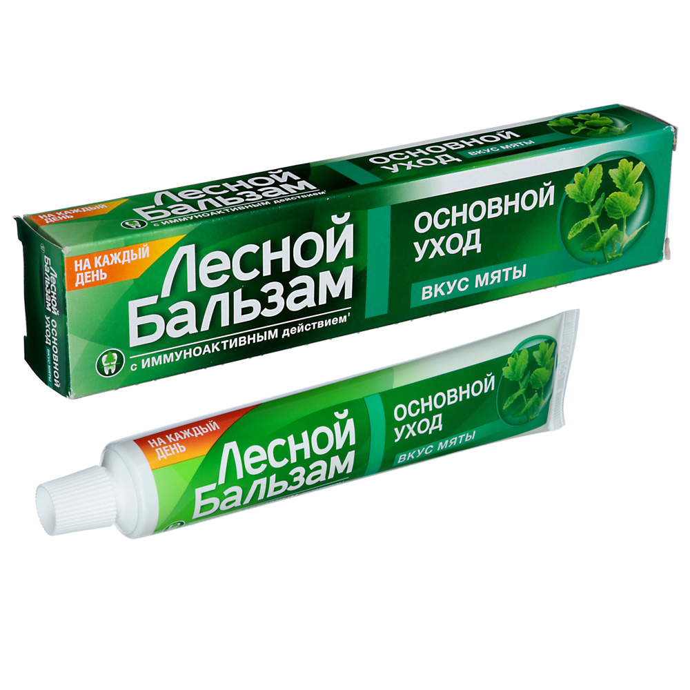 Зубная паста ЛЕСНОЙ БАЛЬЗАМ со вкусом мяты, 75мл, арт.№ 981-049