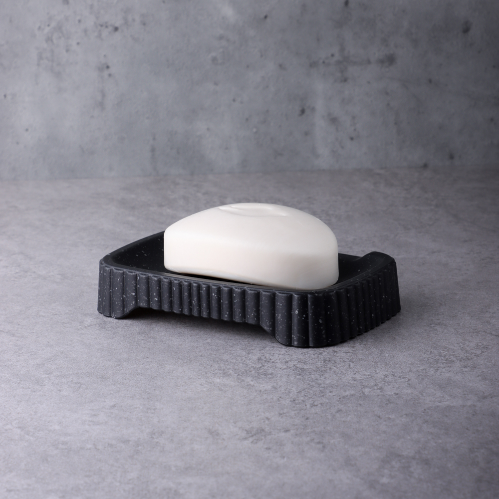 Мыльница "Velvet" 138х87х25 мм, черный гранит, арт.№ 463-470