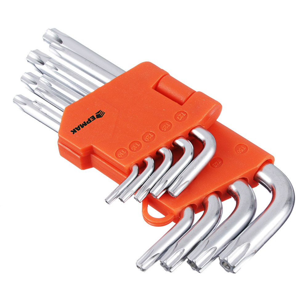 ЕРМАК Набор ключей TORX-профиль 9пр. (50х3мм-125х9мм), арт.№ 657-023