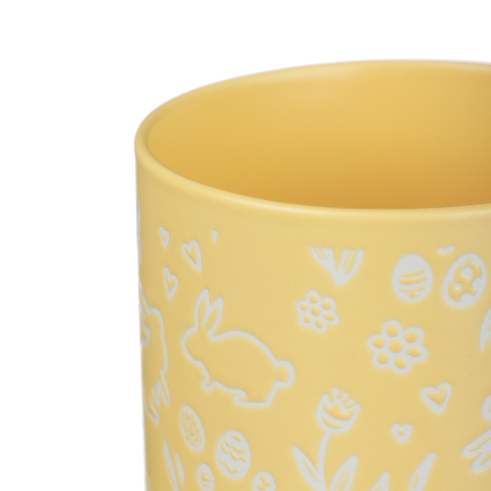 Кружка Весна тм MILLIMI, 385мл, 4 цвета, фарфор, арт.№ 806-499