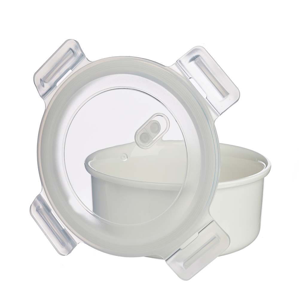 Ivlev Chef Элеганс Салатник с крышкой, 650мл, 15,5х7,5см, фарфор, арт.№ 824-567