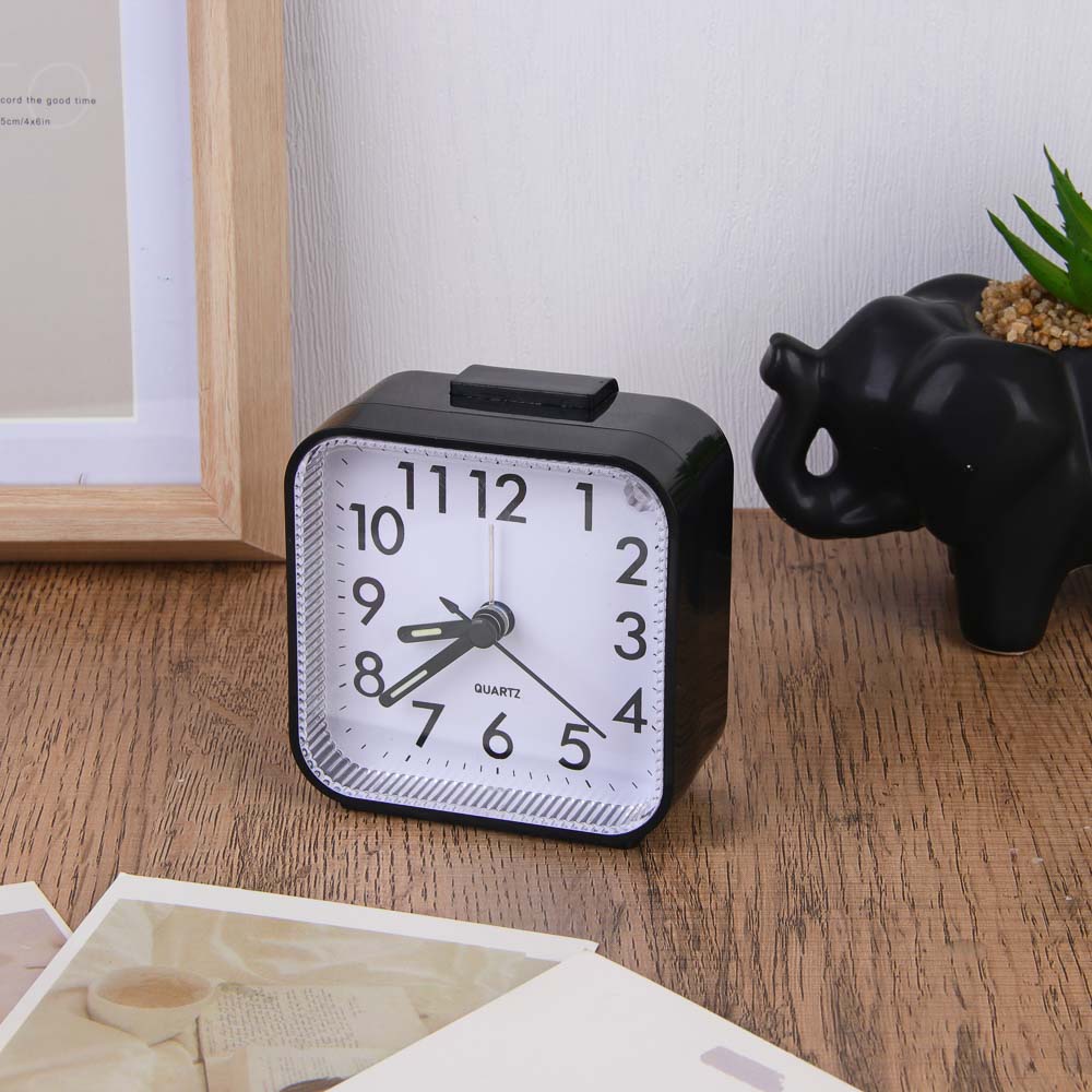 LADECOR CHRONO Будильник c подсветкой, 1*АА, 8x4,2x8 см, пластик, 4 цвета, арт.№ 529-045