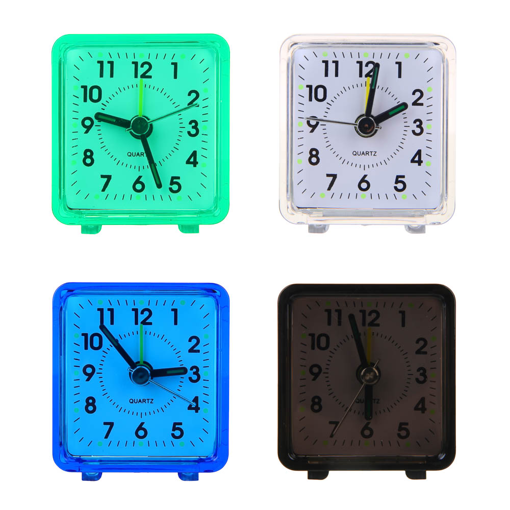 LADECOR CHRONO Будильник, 6х5,5х3, 1*АА, пластик, 4 цвета, арт.№ 529-047