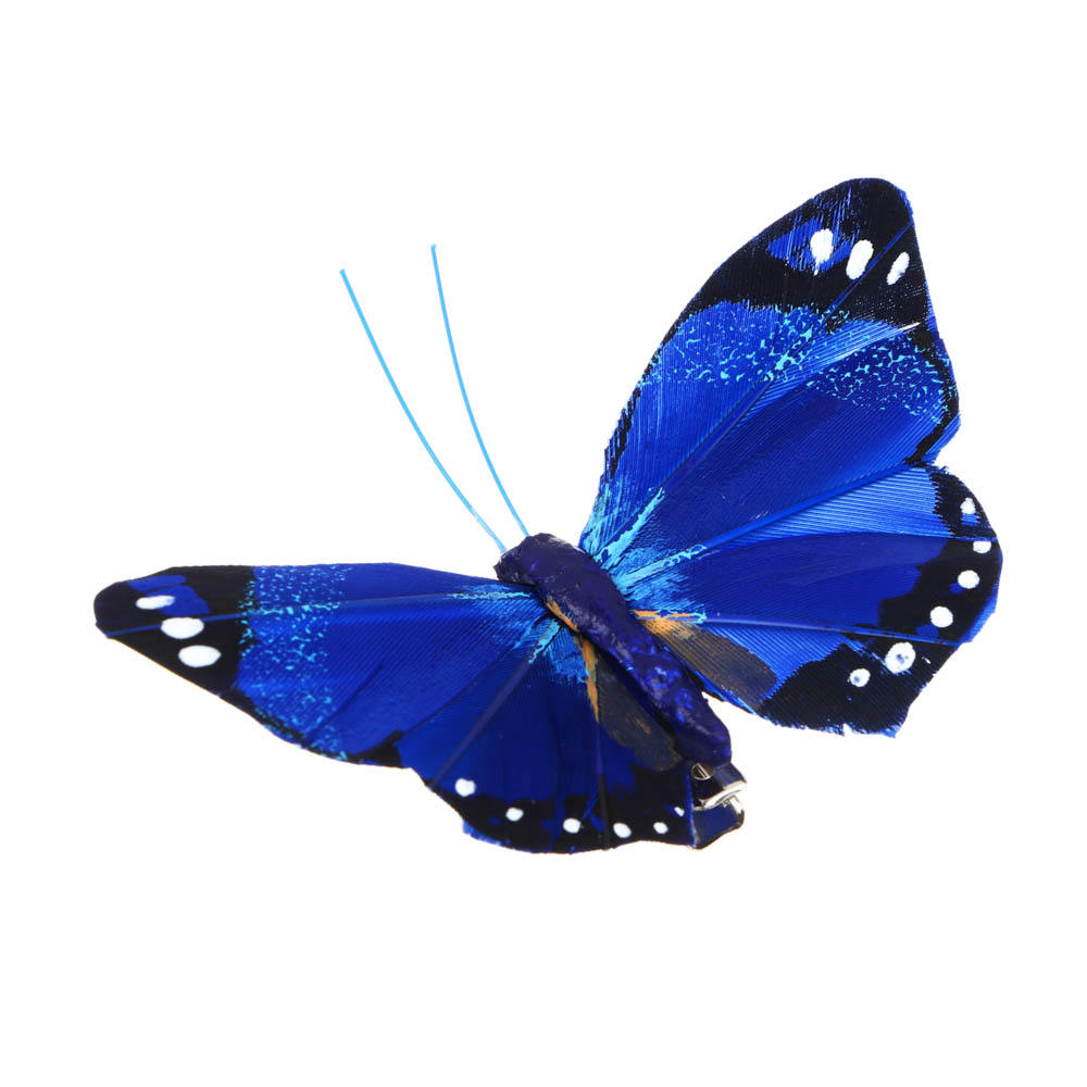 INBLOOM Бабочка декоративная Садовая на прищепке 8см, арт.№ 153-011