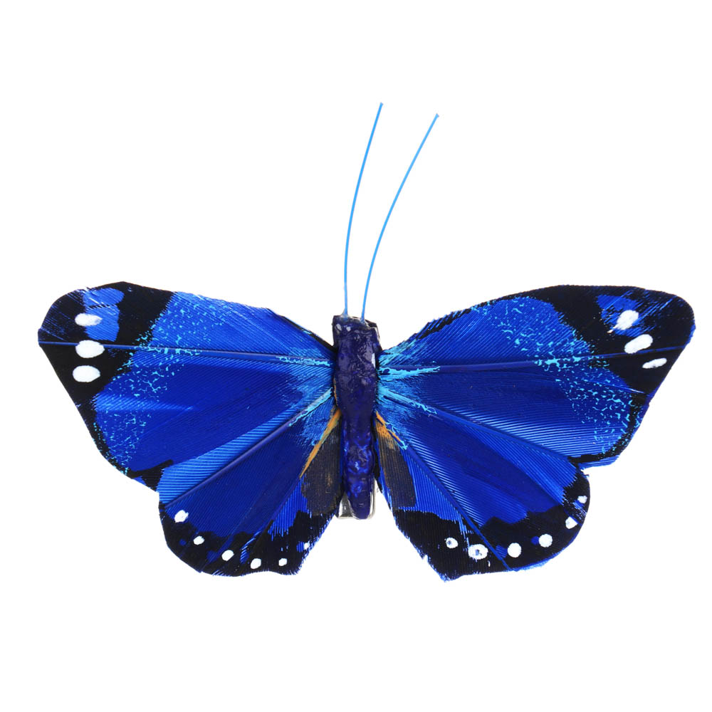 INBLOOM Бабочка декоративная Садовая на прищепке 8см, арт.№ 153-011