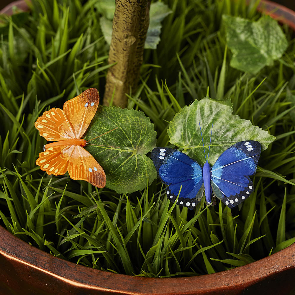 INBLOOM Бабочка декоративная Садовая на прищепке 8см, арт.№ 153-011