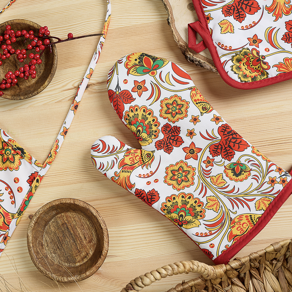 PROVANCE Хохлома Прихватка-варежка 17х27см, 100% полиэстер, арт.№ 493-162